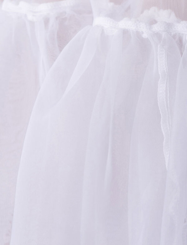 Kurzer Petticoat Weiss