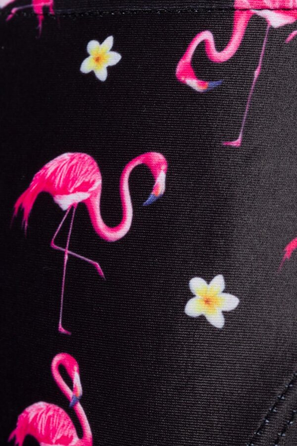 Belsira Vintage Badeslip mit Flamingomuster