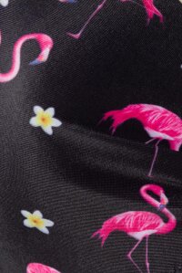Belsira Vintage Bikini-Oberteil Flamingomuster