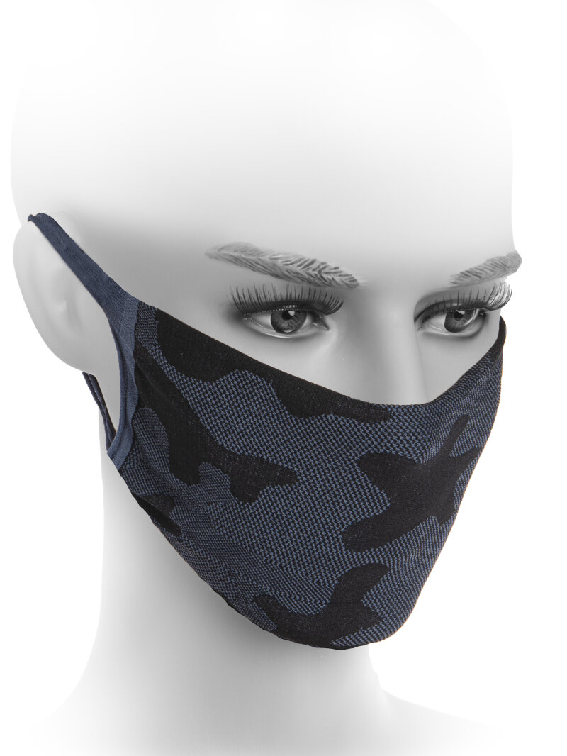 Blue R günstig Kaufen-Gesichtsmaske in Military Midnight Blue. Gesichtsmaske in Military Midnight Blue . 