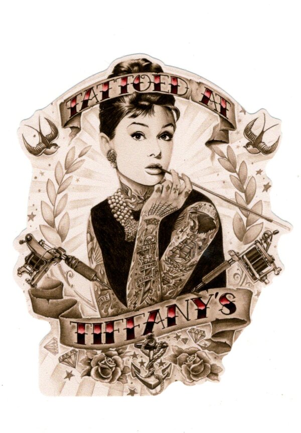 Tattoed  at Tiffanys Aufkleber