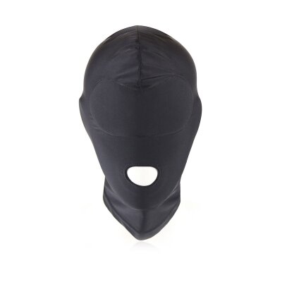 Spandex-Maske mit offenem Mund Schwarz