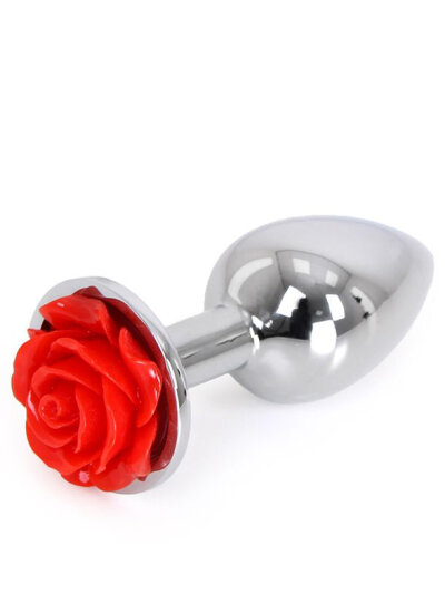 Aluminium Buttplug Red Rose