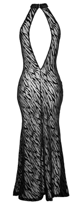 Knöchellanges Kleid in Tiger-Optik