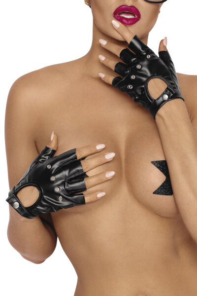 Fingerlose Wetlook-Handschuhe