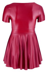 XXL-Kkleid mit Zierschnalle Rot