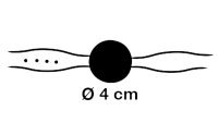 Knebelball aus Silikon - Ø 4 cm