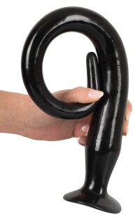 Super Long Flexible Butt-Plug-Set Schwarz
