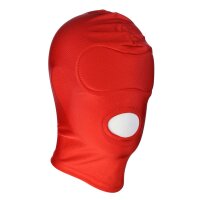Spandex-Maske mit offenem Mund Rot