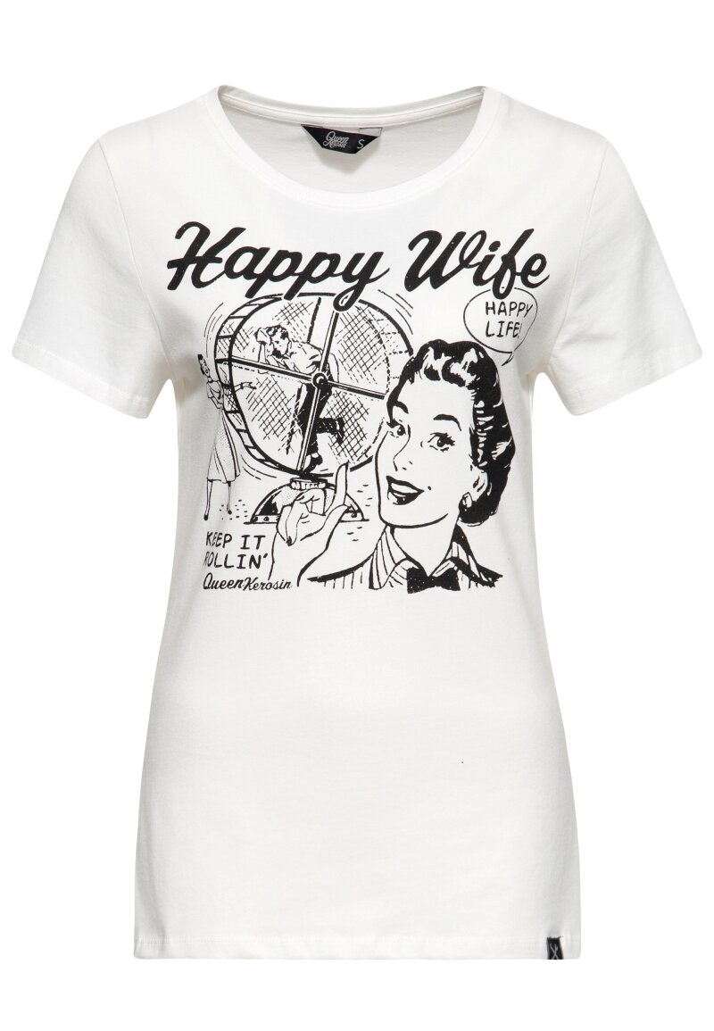 Wife günstig Kaufen-T-Shirt Happy Wife. T-Shirt Happy Wife . 