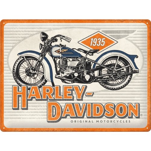 Motorcycles 1935 günstig Kaufen-Harley-Davidson Motorcycles 1935 Blechschild. Harley-Davidson Motorcycles 1935 Blechschild . 