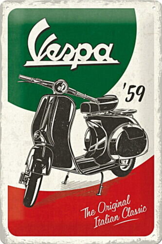 Vespa günstig Kaufen-Vespa - The Italian Classic Blechschild. Vespa - The Italian Classic Blechschild . 
