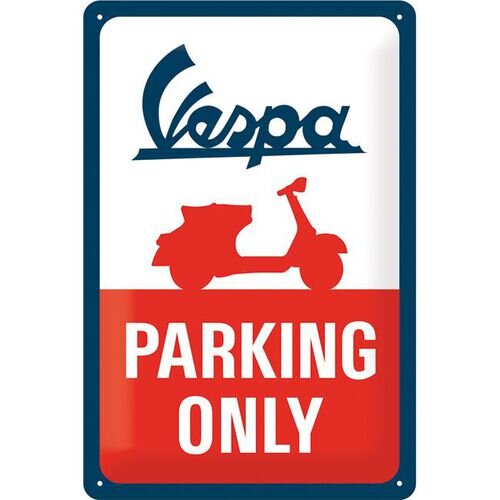 Parking Only günstig Kaufen-Vespa - Parking Only Blechschild. Vespa - Parking Only Blechschild . 