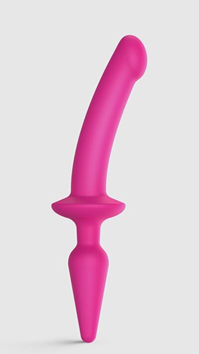 2-IN-1 DILDO & BUTT Pink Small