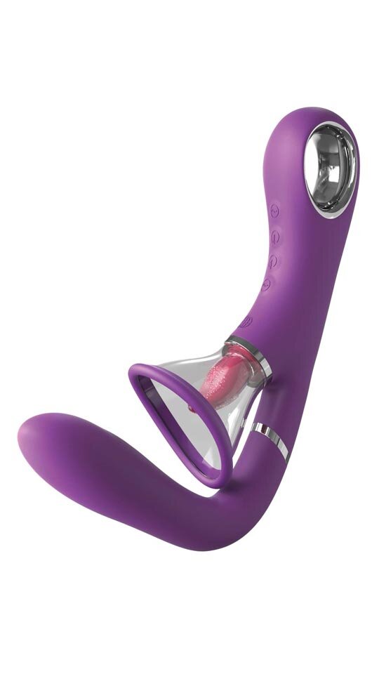 Vibrator mit günstig Kaufen-G-Punkt-Vibrator mit Klitoris-Vibrozunge. G-Punkt-Vibrator mit Klitoris-Vibrozunge . 