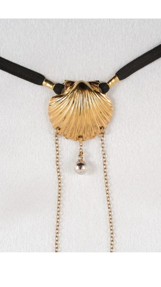 Seltene günstig Kaufen-String “Muschel seltene Perle” Gold. String “Muschel seltene Perle” Gold . 