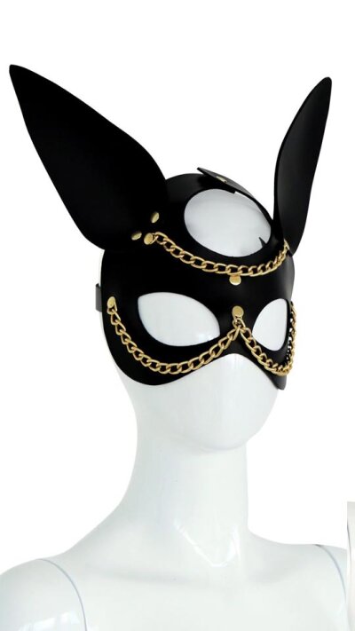 Bunny-Maske aus Leder