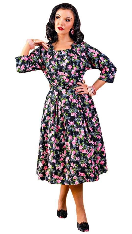 Gladys 1950s Day Dress
