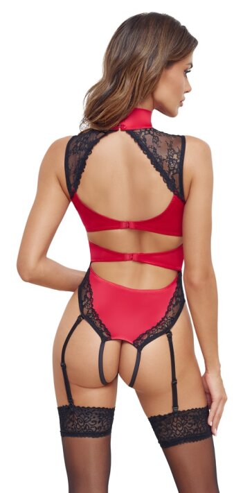 Roter Straps-Body ouvert
