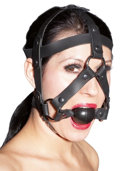 BDSM Leder-Kopfgeschirr
