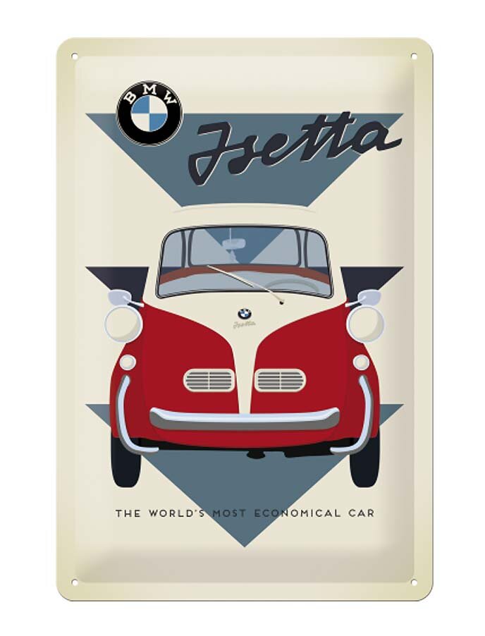 Isetta günstig Kaufen-BMW Isetta Blechschild. BMW Isetta Blechschild . 